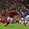 MANCHESTER, ENGLAND - AUGUST 16:  Wayne Rooney of Manchester United celebrates scoring the opening goal during the Barclays Premier League match between Manchester United and Birmingham City at Old Trafford on August 16, 2009 in Manchester, England.  (Photo by Alex Livesey/Getty Images)