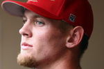 SAN DIEGO, CA- APRIL 3:  Starting Pitcher Stephen Strasburg #37 of the San Diego State Aztecs looks on from the dugout against the UC Davis Aggies during their game on April 3, 2009 at Petco Park in San Diego, California. (Photo by Donald Miralle/Getty Images)