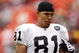 KANSAS CITY, MO - SEPTEMBER 14: Chaz Schilens #81 of the Oakland Raiders looks on during their NFL game against the Kansas City Chiefs at Arrowhead Stadium on September 14, 2008 in Kansas City, Missouri. The Raiders defeated the Chiefs 23-8. (Photo by Jamie Squire/Getty Images)