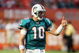 MIAMI - AUGUST 17: Quarterback Chad Pennington #10 of the Miami Dolphins gives a thumbs up to wide receiver Ted Ginn Jr. #19, after Ginn made a catch while taking on the Jacksonville Jaguars during a preseason game at Landshark Stadium on August 17, 2009 in Miami, Florida. (Photo by Doug Benc/Getty Images)