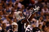 SAN DIEGO - AUGUST 15: Wide receiver Malcom Floyd #80 of the San Diego Chargers jumps to make a catch against cornerback Kelly Jennings #21 of the Seattle Seahawks on August 15, 2009 at Qualcomm Stadium in San Diego, California.    (Photo by Stephen Dunn/Getty Images)