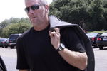 HATTIESBURG, MS - JULY 11:  Former NFL quarterback Brett Favre arrives for a funeral service for former NFL quarterback Steve McNair on July 11, 2009 in Hattiesburg, Mississippi.  (Photo by Dave Martin/Getty Images)