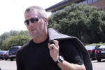HATTIESBURG, MS - JULY 11:  Former NFL quarterback Brett Favre arrives for a funeral service for former NFL quarterback Steve McNair on July 11, 2009 in Hattiesburg, Mississippi.  (Photo by Dave Martin/Getty Images)