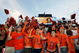 AUBURN, AL - SEPTEMBER 20: Auburn fans cheer as defensive lineman Sen'Derrick Marks #94 of the Auburn Tigers is announced prior to taking on the LSU Tigers missed a field goal at Jordan-Hare Stadium on September 20, 2008 in Auburn, Alabama. (Photo by Doug Benc/Getty Images)