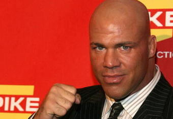 LAS VEGAS - DECEMBER 07:  Pro wrestler Kurt Angle arrives at Spike TV's 2007 'Video Game Awards' at the Mandalay Bay Events Center on December 7, 2007 in Las Vegas, Nevada.  (Photo by Frazer Harrison/Getty Images)