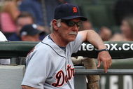 CHICAGO - JUNE 08: Manager Jim Leyland #10 of the Detroit Tigers watches as his team takes on the Chicago White Sox on June 8, 2009 at U.S. Cellular Field in Chicago, Illinois. The Tigers defeated the White Sox 5-4. (Photo by Jonathan Daniel/Getty Images)