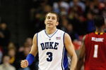 ATLANTA - MARCH 14:  Greg Paulus #3 of the Duke Blue Devils walks upcourt against the Maryland Terrapins during the semifinals of the 2009 ACC Men's Basketball Tournament on March 14, 2009 at the Georgia Dome in Atlanta, Georgia.  (Photo by Kevin C. Cox/Getty Images)