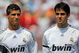 LANDOVER, MD - AUGUST 09:  Cristiano Ronaldo #9 (L) and Kaka #8 (R) of Real Madrid look on during introductions prior to facing D.C. United at Fed Ex Field on August 9, 2009 in Landover, Maryland. Real Madrid defeated D.C. United 3-0 in the friendly match.  (Photo by Doug Pensinger/Getty Images)