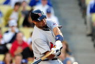 LOS ANGELES, CA - AUGUST 17: Albert Pujols #5 of the St. Louis Cardnials bats during the second inning against the Los Angeles Dodgers on August 17, 2009 in Los Angeles, California.  (Photo by Jacob de Golish/Getty Images)