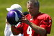 EDEN PRAIRIE, MN - AUGUST 18:  Brett Favre #4 finishes a passing drill during a Minnesota Vikings practice session on August 18, 2009 at Winter Park in Eden Prairie, Minnesota. Favre has reportedly agreed to play for the Vikings, a reversal of his announced retirement.  (Photo by Scott A. Schneider/Getty Images)