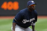 NEW YORK - APRIL 19:  Bill Hall #2 of the Milwaukee Brewers in the field  against the New York Mets at Citi Field on April 19, 2009 in the Flushing neighborhood of the Queens borough of New York City.  (Photo by Nick Laham/Getty Images)