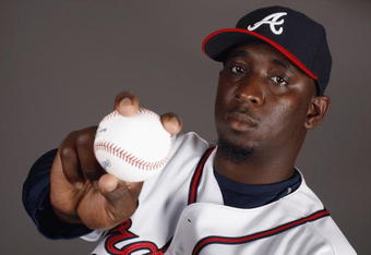 LAKE BUENA VISTA, FL - FEBRUARY 19:  Pitcher Rafael Soriano #39 of the Atlanta Braves poses for a photo during Spring Training Photo Day on February 19, 2009 at Champions Stadium at Walt Disney World of Sports in Lake Buena Vista, Florida.  (Photo by Chris Graythen/Getty Images)