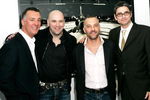 LONDON - JANUARY 17:  (UK TABLOID NEWSPAPERS OUT) (L-R) Brothers and co-owners of the Ultimate Fighting Championship Frank (L) and Lorenzo Fertitta (2nd R), UFC president Dana White (2nd L) and photographer Kevin Lynch attend the 'Octagon' private view at Hamilton's gallery on January 17, 2007 in London, England.  The exhibition showcases work by Lynch documenting the world of Ultimate Fighter Championship (UFC) events.  (Photo by Claire Greenway/Getty Images)