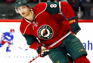 ST. PAUL, MN - DECEMBER 31:  Brent Burns #8 of the Minnesota Wild skates in warmups before a game with the San Jose Sharks December 31, 2008 at the Xcel Energy Center in St. Paul, Minnesota. (Photo by Scott A. Schneider/Getty Images)