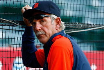 ANAHEIM, CA - APRIL 21:  Detroit Tigers manager looks on during batting practice prior to the start of the game against the Los Angeles Angels of Anaheim at Angel Stadium on April 21, 2009 in Anaheim, California.  (Photo by Jeff Gross/Getty Images)