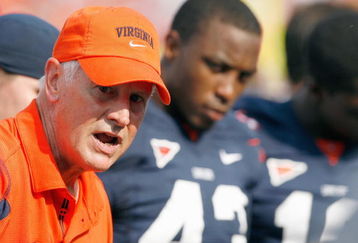 CHARLOTTESVILLE, VA - AUGUST 30:  Head coach Al Groh  of the Virginia Cavaliers looks on during the game against the Southern California Trojans at Scott Stadium on August 30, 2008 in Charlottesville, Virginia.  (Photo by Kevin C. Cox/Getty Images)
