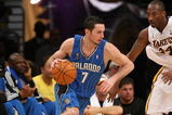 LOS ANGELES - JUNE 7:  J.J. Redick #7 of the Orlando Magic drives against Kobe Bryant #24 of the Los Angeles Lakers in Game Two of the 2009 NBA Finals at Staples Center on June 7, 2009 in Los Angeles, California.  The Lakers won 101-96 in overtime.  NOTE TO USER: User expressly acknowledges and agrees that, by downloading and or using this photograph, User is consenting to the terms and conditions of the Getty Images License Agreement.  (Photo by Stephen Dunn/Getty Images) 