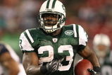 EAST RUTHERFORD, NJ - AUGUST 14:  Shonn Greene #23 of the New York Jets runs the ball against the St. Louis Rams during their preseason game at Giants Stadium on August 14, 2009  in East Rutherford, New Jersey.  (Photo by Nick Laham/Getty Images)