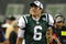 EAST RUTHERFORD, NJ - AUGUST 14:  Mark Sanchez #6 of the New York Jets leaves the field after his first game against the St. Louis Rams during their preseason game at Giants Stadium on August 14, 2009  in East Rutherford, New Jersey.  (Photo by Nick Laham/Getty Images)