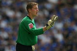 NORWICH, UNITED KINGDOM - APRIL 22:  Ipswich goalkeeper Shane Supple gestures instructions to teammates during the Coca Cola Championship match between Norwich City and Ipswich Town on April 22, 2007 at Carrow Road in Norwich, England.  (Photo by Jamie McDonald/Getty Images)