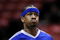 EAST RUTHERFORD, NJ - NOVEMBER 07:  Allen Iverson #1 of the Detroit Pistons warms up before the game against the New Jersey Nets on November 7, 2008 at the Izod Arena in East Rutherford, New Jersey.  The Nets won 103-96.  NOTE TO USER: User expressly acknowledges and agrees that, by downloading and/or using this Photograph, user is consenting to the terms and conditions of the Getty Images License Agreement.  (Photo by Jeff Zelevansky/Getty Images)