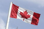 CANADA - SEPTEMBER 09:  The Canadian flag flies over the course during the second round of the 2005 Bell Canadian Open, September 9,2005, held at Shaughnessy Golf & Country Club, Vancouver, B.C. Mark Calcavecchia finished at -5 for his tournament win.  (Photo by S. Badz/Getty Images)