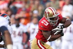 SAN FRANCISCO - AUGUST 14: Running back Glen Coffee #29 of the San Francisco 49ers runs the ball against the Denver Broncos during a preseason game on August 14, 2009 at Candlestick Park in San Francisco, California. (Photo by Jed Jacobsohn/Getty Images)