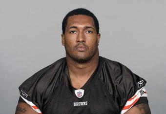 CLEVELAND - 2009:  John St. Clair of the Cleveland Browns poses for his 2009 NFL headshot at photo day in Cleveland, Ohio. (Photo by NFL Photos)   