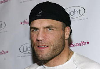 LAS VEGAS - FEBRUARY 22:  UFC fighter Randy Couture attends the 'Heatherette' party hosted by celebrity designers Richie Rich and Traver Rains, at Light nightclub, Bellagio  Hotel, February 22, 2006 in Las Vegas, Nevada. (Photo by Chris Farina/Getty Images)