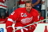 DETROIT - JUNE 12:  Nicklas Lidstrom #5 of the Detroit Red Wings warms up before playing against the Pittsburgh Penguins in Game Seven of the 2009 NHL Stanley Cup Finals at Joe Louis Arena on June 12, 2009 in Detroit, Michigan.  (Photo by Jim McIsaac/Getty Images)