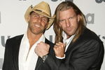NEW YORK - MARCH 26: WWE wrestlers Shawn Michaels and Triple H attend the USA Network Upfront at The Modern on March 26, 2008 in New York City.  (Photo by Andrew Walker/Getty Images)