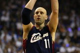 ORLANDO, FL - MAY 30: Zydrunas Ilgauskas #11 of the Cleveland Cavaliers shoots the ball against the Orlando Magic in Game Six of the Eastern Conference Finals during the 2009 Playoffs at Amway Arena on May 30, 2009 in Orlando, Florida. NOTE TO USER: User expressly acknowledges and agrees that, by downloading and or using this photograph, User is consenting to the terms and conditions of the Getty Images License Agreement  (Photo by Elsa/Getty Images)