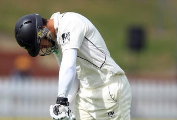 WELLINGTON, NEW ZEALAND - APRIL 07:  Ross Taylor of New Zealand walks from the field after being dismissed during day five of the Third Test match between New Zealand and India at the Basin Reserve on April 7, 2009 in Wellington, New Zealand.  (Photo by Marty Melville/Getty Images)
