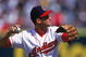 14 Apr 2000: Omar Vizquel #13 of the Cleveland Indians throws the ball during the game against the Texas Rangers at Jacobs Field in Cleveland, Ohio. The Rangers defeated the Indians 7-2.
