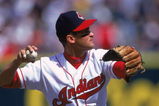14 Apr 2000: Omar Vizquel #13 of the Cleveland Indians throws the ball during the game against the Texas Rangers at Jacobs Field in Cleveland, Ohio. The Rangers defeated the Indians 7-2.