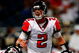 ST. LOUIS, MO - AUGUST 21: Quarterback Matt Ryan #2 of the Atlanta Falcons calls signals at the line against the St. Louis Rams during the preseason game at the Edward Jones Dome on August 21, 2009 in St. Louis, Missouri. (Photo by Dilip Vishwanat/Getty Images)