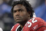 SEATTLE - DECEMBER 9: Edgerrin James #32 of the Arizona Cardinals sits on the bench during the game against the Seattle Seahawks at Qwest Field December 9, 2007 in Seattle, Washington. The Seahawks defeated the Cardinals 42-21. (Photo by Otto Greule Jr/Getty Images) 