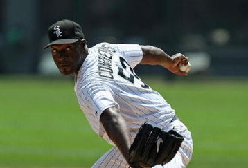 CHICAGO - AUGUST 09: Starting pitcher Jose Contreras #52 of the Chicago White Sox delivers the ball against the Cleveland Indians on August 9, 2009 at U.S. Cellular Field in Chicago, Illinois. (Photo by Jonathan Daniel/Getty Images)