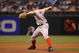 ST PETERSBURG, FL - JUNE 30: Pitcher Justin Masterson #63 of the Boston Red Sox starts against the Tampa Bay Rays June 30, 2008 at Tropicana Field in St. Petersburg, Florida.  (Photo by Al Messerschmidt/Getty Images)