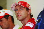 VALENCIA, SPAIN - AUGUST 23:  Luca Badoer of Italy and Ferrari attends the drivers parade before the European Formula One Grand Prix at the Valencia Street Circuit on August 23, 2009, in Valencia, Spain.  (Photo by Ryan Pierse/Getty Images)