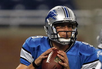 DETROIT, MI - AUGUST 15: Quarterback Matthew Stafford #9 of the Detroit Lions passes the football against the Atlanta Falcons at Ford Field on August 15, 2009 in Detroit, Michigan. (Photo by Scott Boehm/Getty Images)