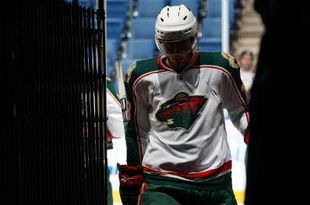 UNIONDALE, NY - MARCH 25: The Minnesota Wild leave the ice after warmups prior to their game against the New York Islanders on March 25, 2009 at the Nassau Coliseum in Uniondale, New York. (Photo by Bruce Bennett/Getty Images)