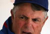 CHICAGO - MAY 2:  Manager Lou Piniella of the Chicago Cubs looks on during the game against the Florida Marlins on May 2, 2009 at Wrigley Field in Chicago, Illinois. (Photo by Jonathan Daniel/Getty Images) 