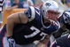 MIAMI, FL - OCTOBER 21: Tackle Nick Kaczur #77 of the New England Patriots sets to block against the Miami Dolphins at Dolphin Stadium on October 21, 2007 in Miami, Florida.  The Pats won 49 - 28. (Photo by Al Messerschmidt/Getty Images)