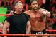 LAS VEGAS - AUGUST 24:  World Wrestling Entertainment Inc. Chairman Vince McMahon (L) and wrestler Triple H appear in the ring during the WWE Monday Night Raw show at the Thomas & Mack Center August 24, 2009 in Las Vegas, Nevada.  (Photo by Ethan Miller/Getty Images)