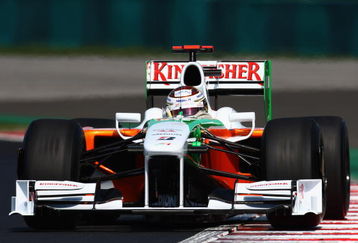 BUDAPEST, HUNGARY - JULY 24:  Adrian Sutil of Germany and Force India drives during practice for the Hungarian Formula One Grand Prix at the Hungaroring on July 24, 2009 in Budapest, Hungary.  (Photo by Ryan Pierse/Getty Images)