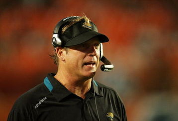 MIAMI - AUGUST 17:  Head coach Jack Del Rio of the Jacksonville Jaguars watches his team take on the Miami Dolphins during a preseason game at Landshark Stadium on August 17, 2009 in Miami, Florida. The Dolphins defeated the Jaguars 12-9.  (Photo by Doug Benc/Getty Images)