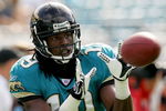 JACKSONVILLE, FL - DECEMBER 09:  Ernest Wilford #19 of the Jacksonville Jaguars catches a pass prior to the game against the Carolina Panthers at Jacksonville Municipal Stadium on December 9, 2007 in Jacksonville, Florida.  (Photo by Sam Greenwood/Getty Images)