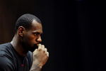 BEIJING - AUGUST 24:  LeBron James of the Cleveland Cavaliers takes part in a promotional event during a visit to China on August 24, 2009 in Beijing, China.  (Photo by Feng Li/Getty Images)