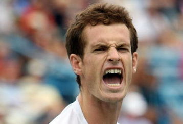 CINCINNATI - AUGUST 22:  Andy Murray of Great Britain reacts to a missed shot during his semi final loss to Roger Federer of Switzerland during day six of the Western & Southern Financial Group Masters on August 22, 2009 at the Lindner Family Tennis Center in Cincinnati, Ohio.  (Photo by Nick Laham/Getty Images)